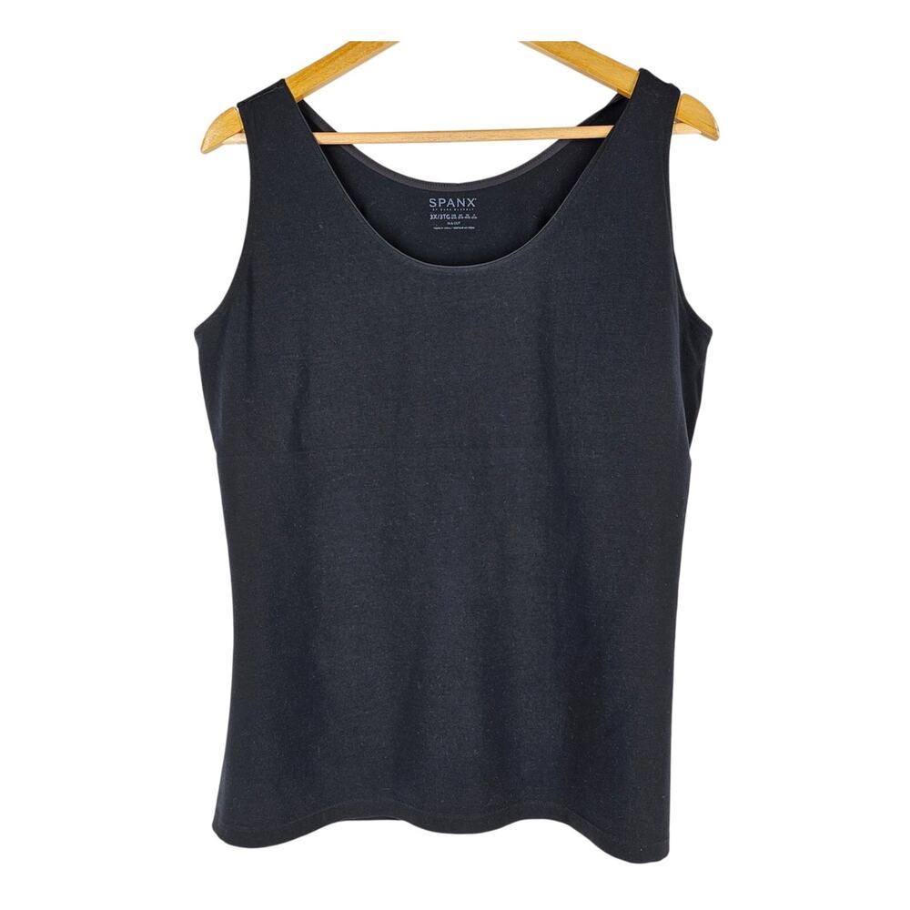 SPANX BY SARAH BLAKELY WOMEN'S BLACK TANK TOP SHIRT SIZE 3X/3TG